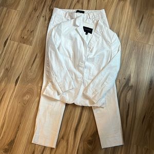 Banana Republic White Linen Suit